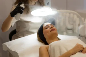 relaxing facial treatment at a spa with soothing m 2025 03 03 17 08 00 utc